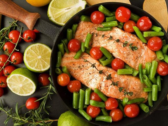 ryba z warzywami na dietę bezglutenową